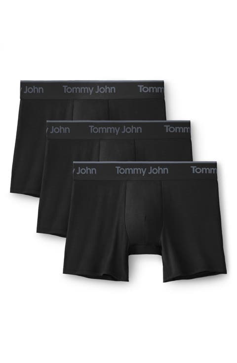 Assorted 3-Pack Second Skin 4-Inch Stretch Modal Boxer Briefs