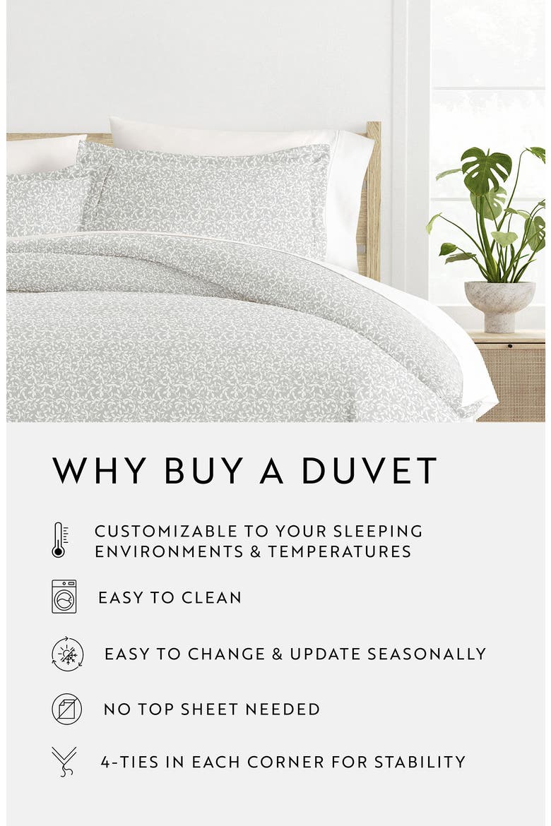 Premium Ultra Duvet Cover & Sham Set, Alternate, color, GRAY