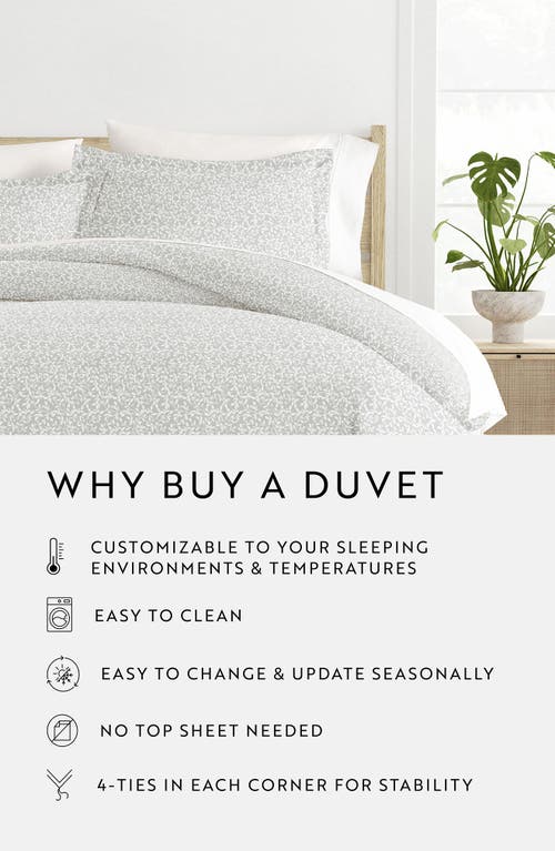 Ienjoy Home Premium Ultra Duvet Cover & Sham Set In Gray
