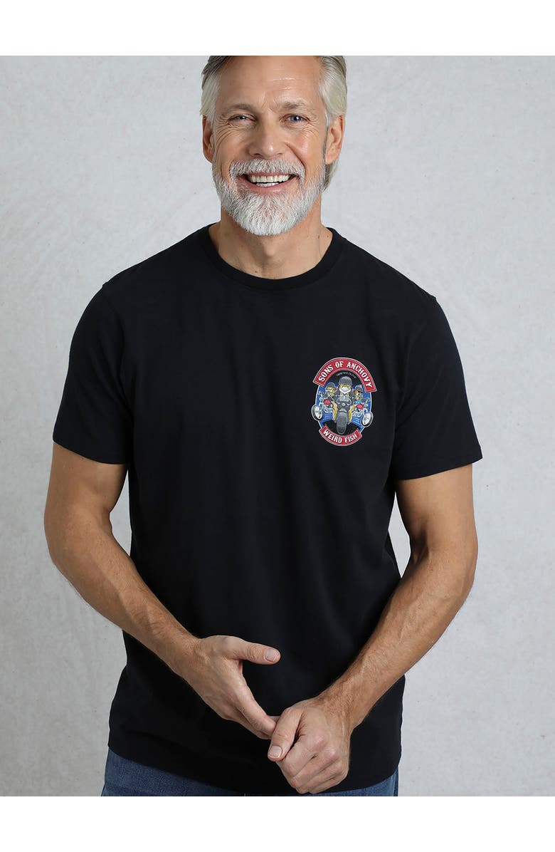 Weird Fish Sons Of Anchovy Artist T-Shirt, Main, color, Black