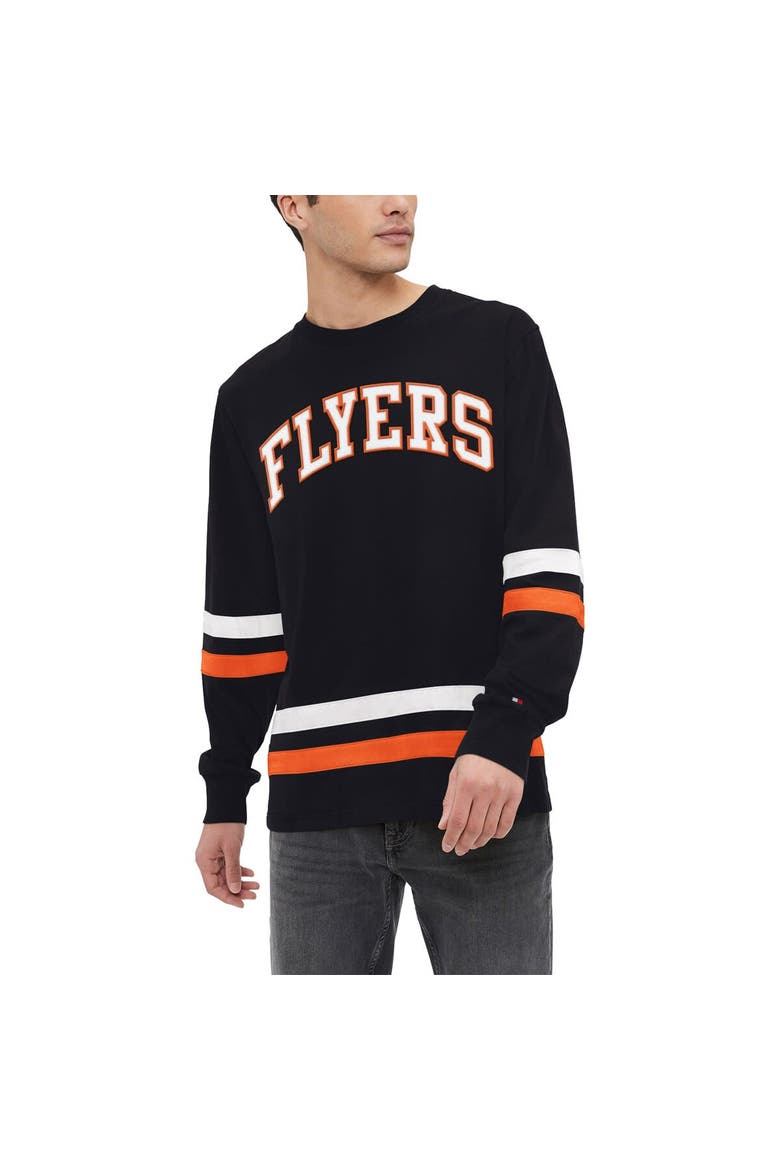 Men's Tommy Hilfiger Black Philadelphia Flyers Nolan Long Sleeve T-Shirt, Alternate, color, Black
