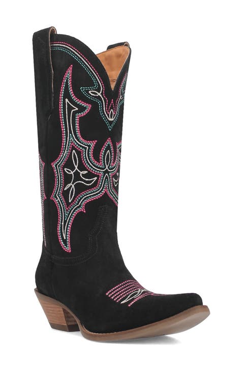 Narrow calf fashion western boots