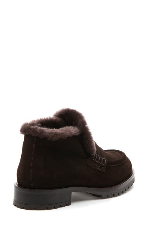 275 Central Zelia Genuine Shearling Weatherproof Boot In Brown