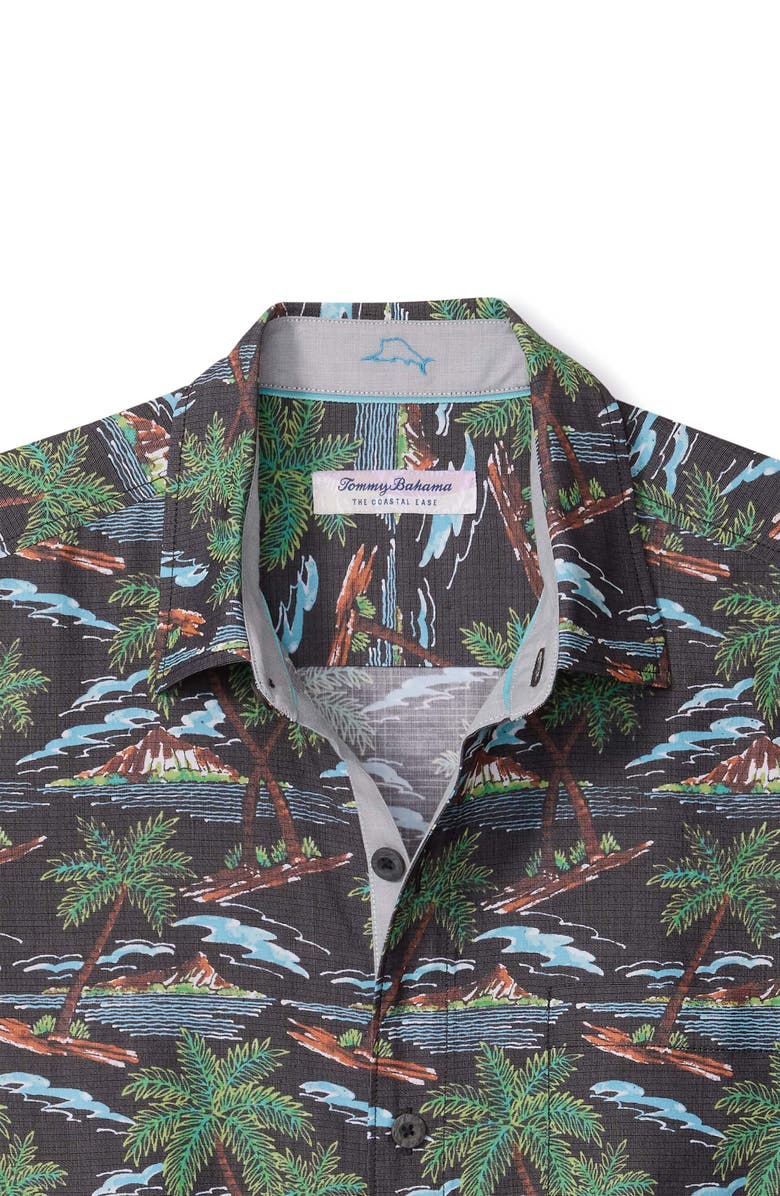Tommy Bahama Coastal Ease Isle be There IslandZone<sup>®</sup> Short Sleeve Button-Up Shirt, Alternate, color, Stone Brown