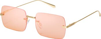 TTYL 53mm Gradient Rimless Sunglasses