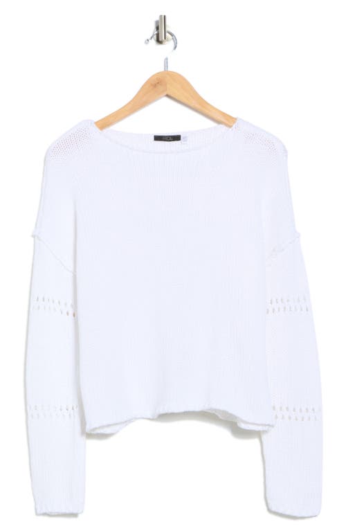 Rd Style Open Stitch Detail Sweater In White
