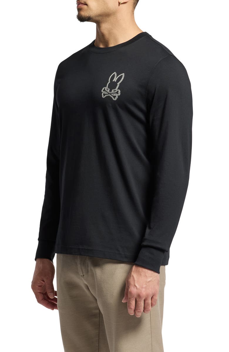 Psycho Bunny Monarch Long Sleeve Graphic T-Shirt, Alternate, color,