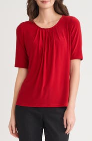 KASPER Box Pleat Top