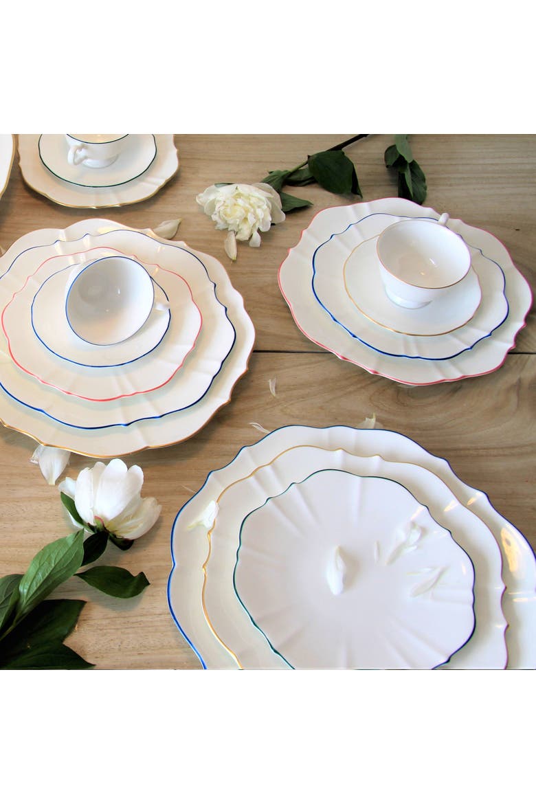 Amelie Dinner Plate, Alternate, color, Forest Green