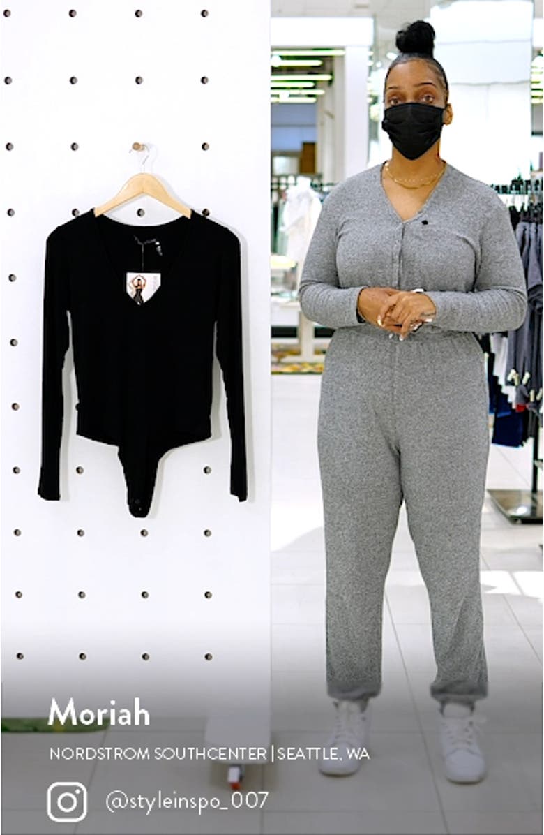 Deep-V Long Sleeve Bodysuit, sales video thumbnail