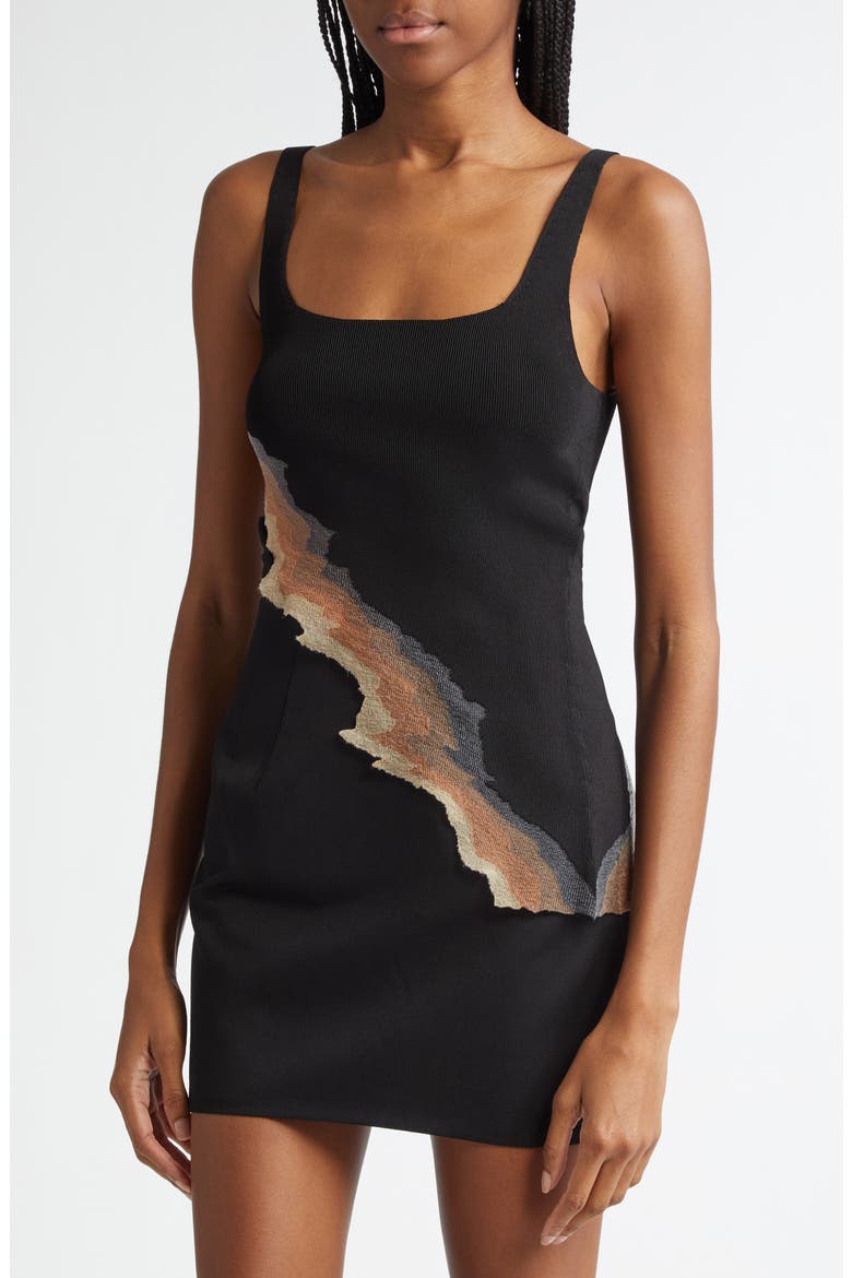 Flame Asymmetric Tank Top (Nordstrom Exclusive), Alternate, color, BLACK FLAME
