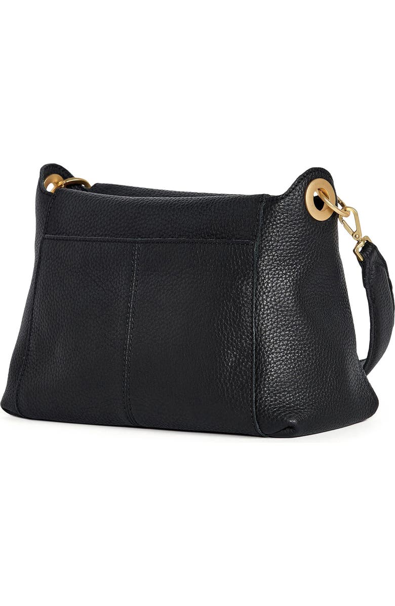 HAMMITT Bryant Medium Shoulder Bag, Alternate, color, Black/ Brushed Gold Red Zip