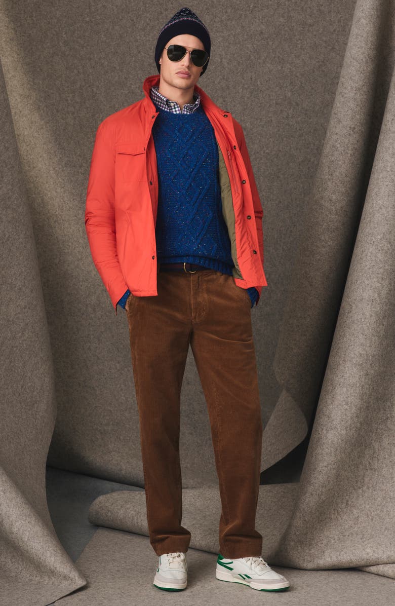 Brooks Brothers Shirt Jacket, Alternate, color, Orange