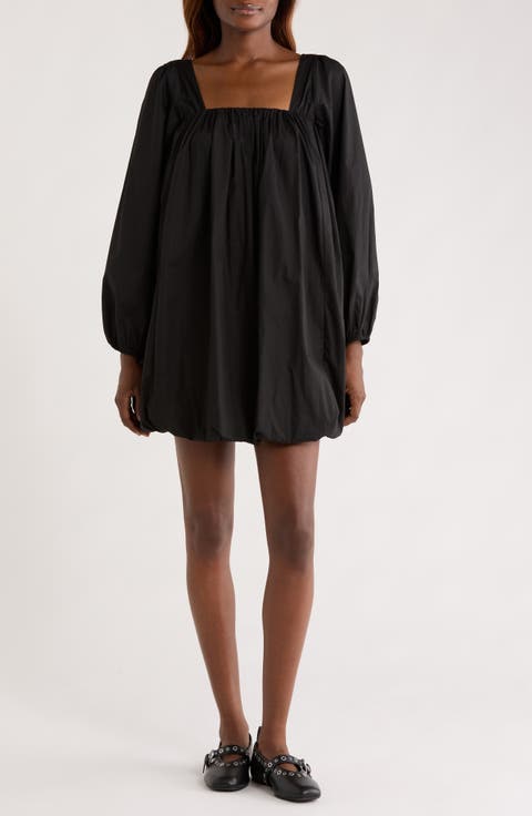 Long Sleeve Bubble Minidress