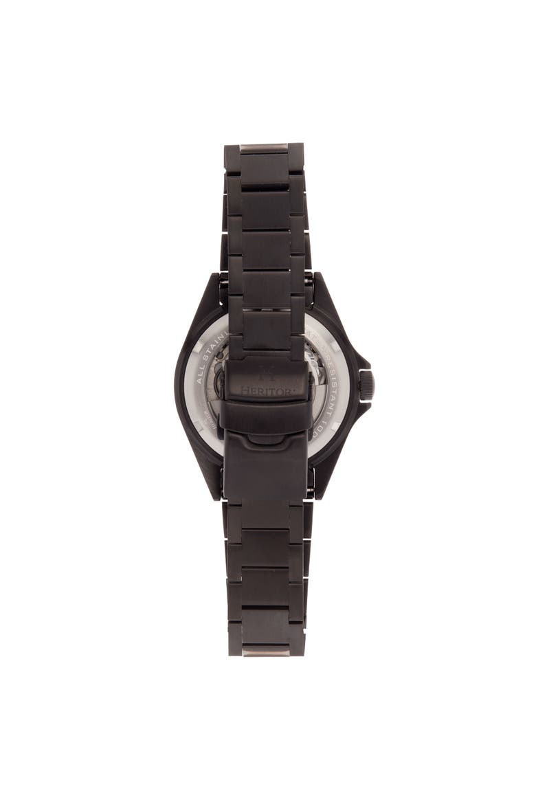 Calder Bracelet Watch w/Date, Alternate, color, Black