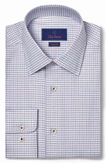Regular Fit Micropattern Cotton Dress Shirt