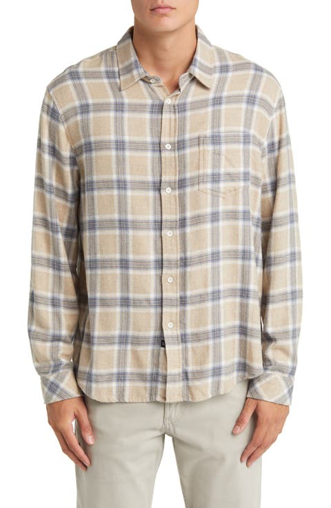 Lennox Plaid Flannel Button-Up Shirt