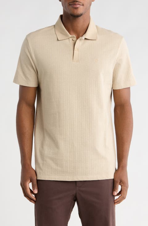Variegated Jacquard Polo