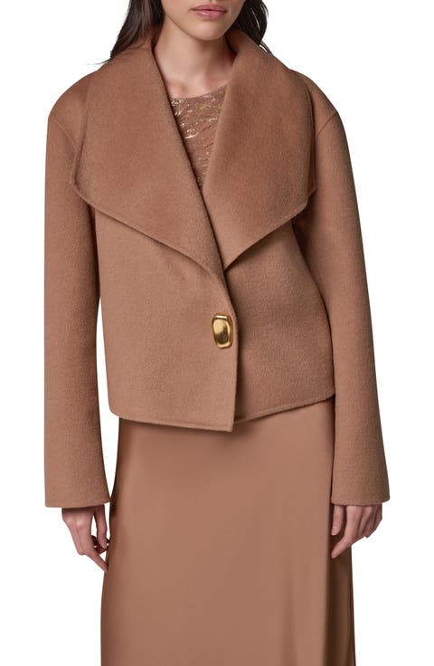 Wool Blend Wrap Jacket