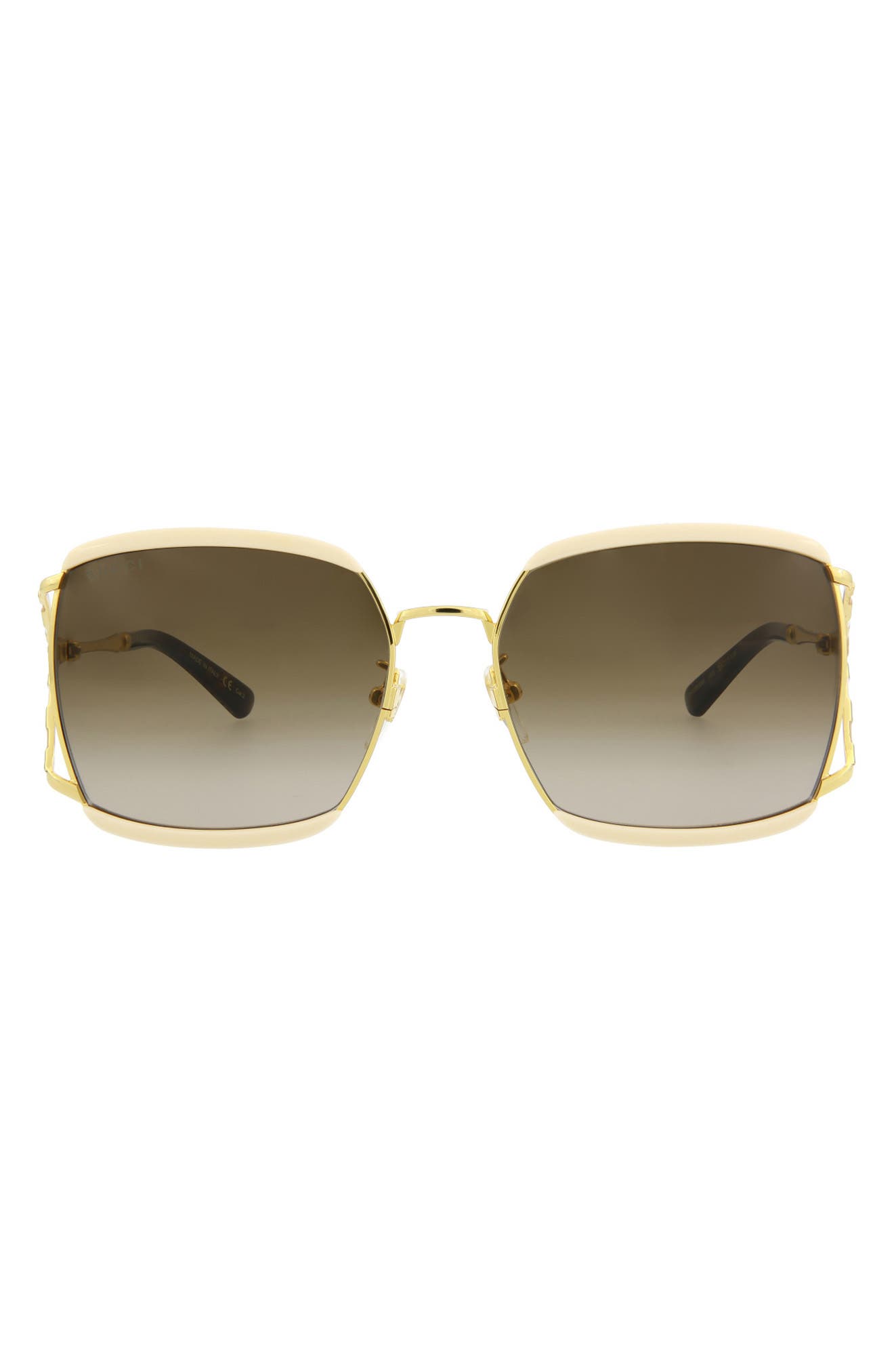 Gucci 59mm Gradient Rectangular Sunglasses