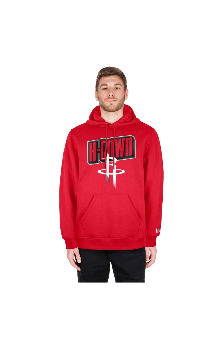 New Era Men's New Era  Red Houston Rockets 2024/25 City Edition Pullover Hoodie, Alternate, color, 