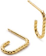 Ana Luisa Gold Hoop Earrings - Gold Oval Twist Hoops