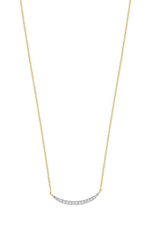 Diamond Curved Pendant Necklace - 0.09ct. (Nordstrom Exclusive)