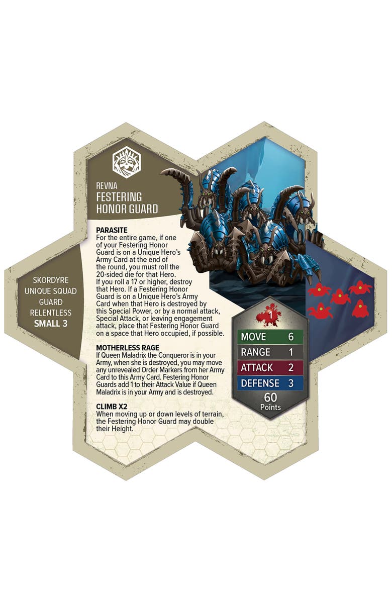 Renegade Games Rising Tide, Queen Maladrix & Festering Honor Guard, Alternate, color, Multicolored