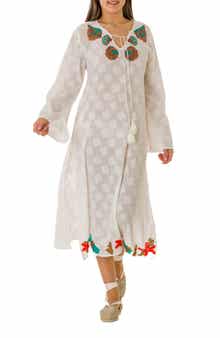 Embroidered Cotton Kaftan