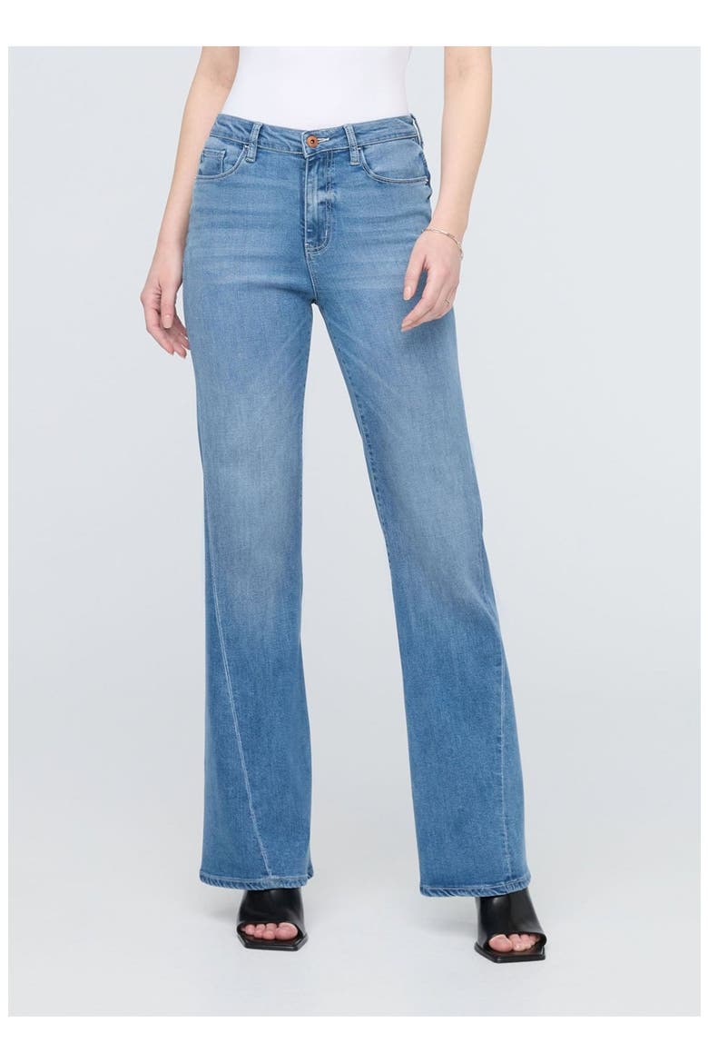 No Sweat Denim High Rise Wide Leg, Alternate, color, Pacific