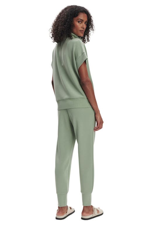 Varley Ritchie Short Sleeve Half Zip In Loden Frost