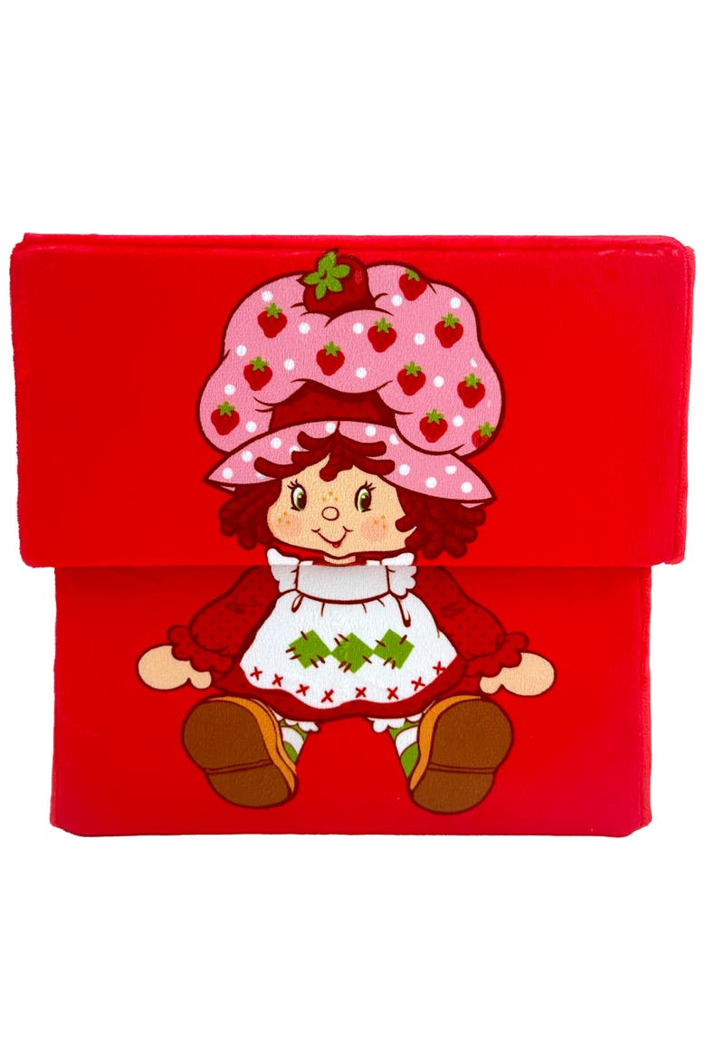 10 Inch Storage Box, Fabric Bin with Lid, Main, color, Red