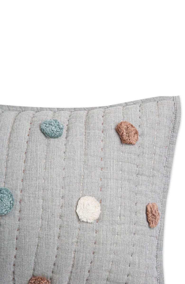 CRANE BABY Square Decor Accent Pillow, Alternate, color, Grey
