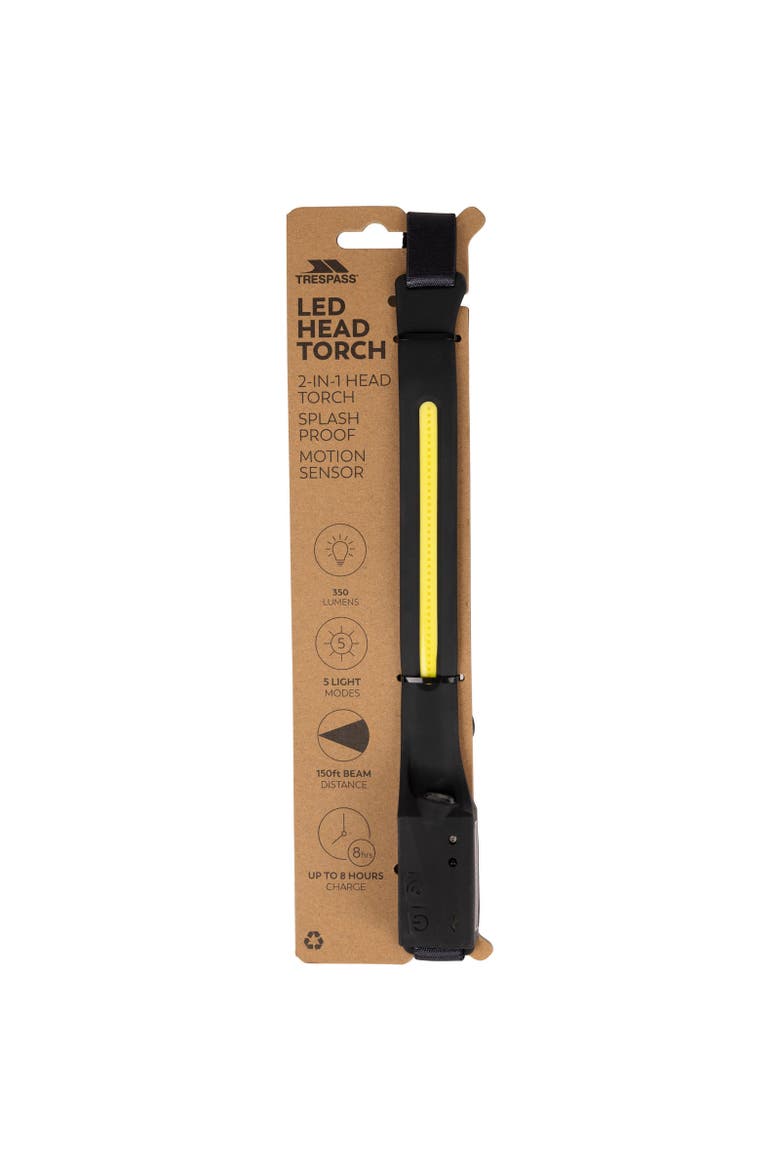 Pharus 2 in 1 Head Torch, Alternate, color, Black and Yellow