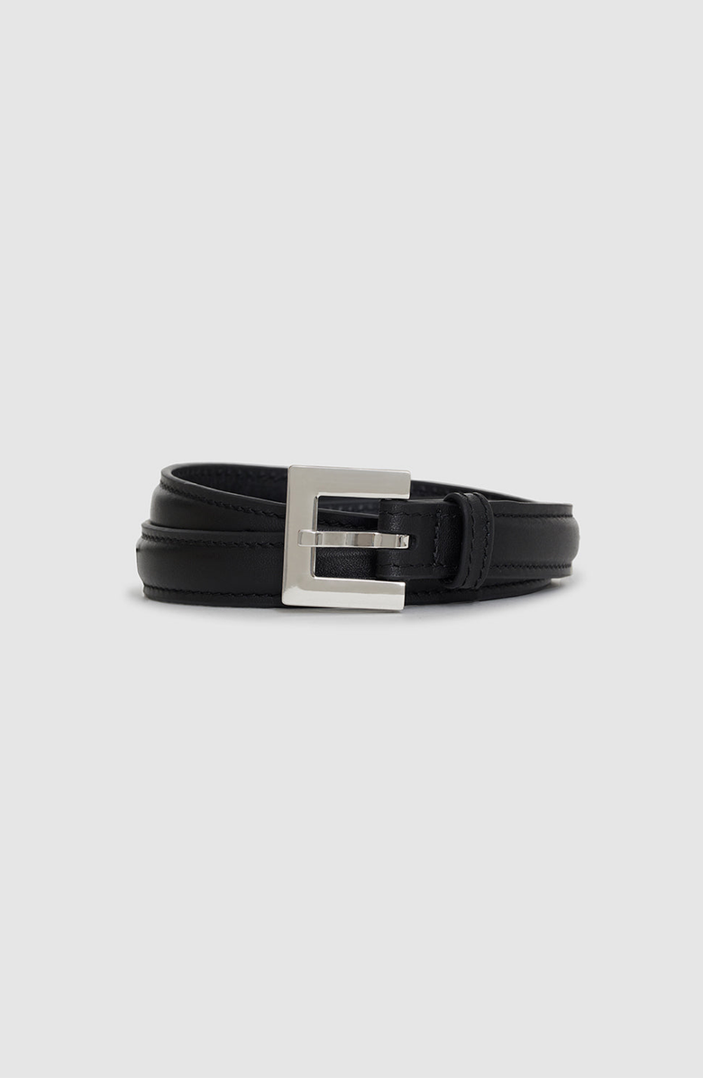 ANINE BING Nicola Belt, Alternate, color, Black