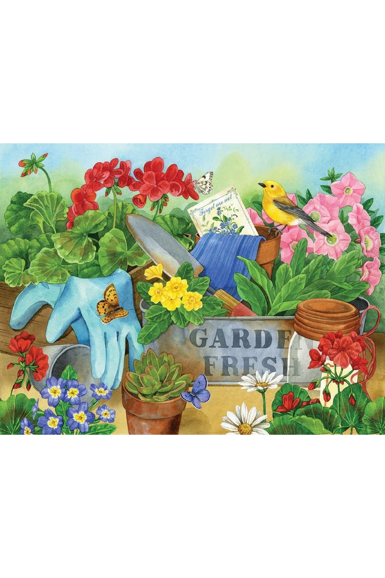 Gardener's Table 500 piece Jigsaw Puzzle for Adults, Alternate, color, Multicolor