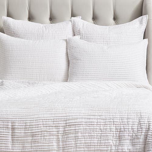 Elisabeth York 20" X 26" Tess Dove Cotton Standard Sham In White