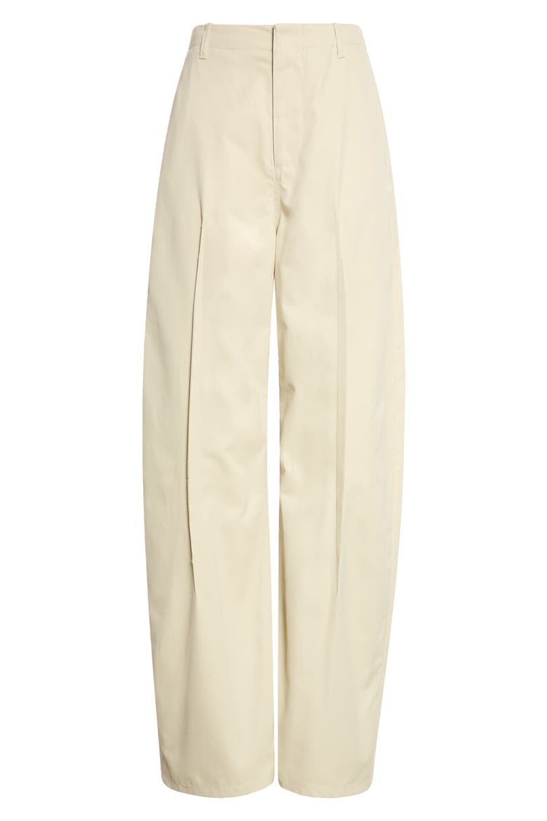 Wide Leg Cotton Twill Pants, Main, color, ECRU