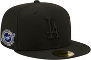 New Era Men's New Era Black Los Angeles Dodgers 2024/25 Back to Back Champions Circle Side Patch Fitted 59FIFTY Hat