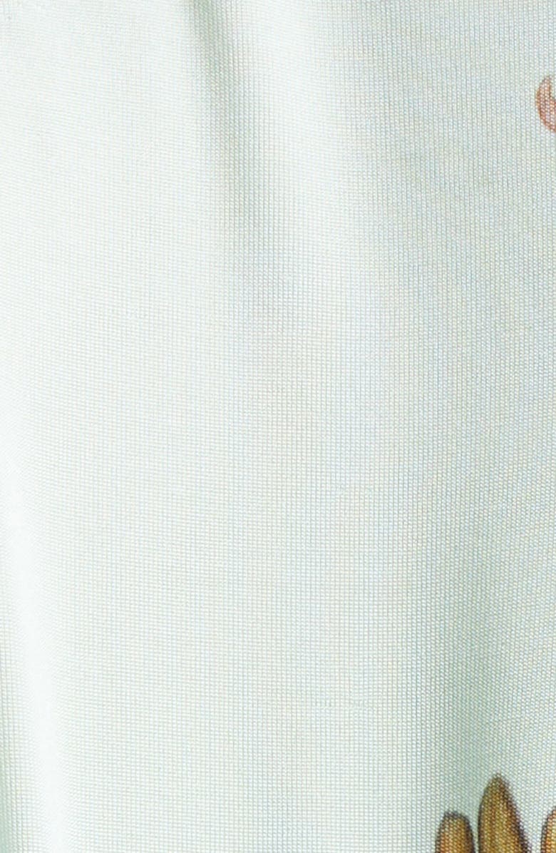 Ulla Johnson Kamaria Botanical Pleated Midi Dress, Alternate, color, Water Blossoms