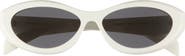 Prada 56mm Oval Sunglasses