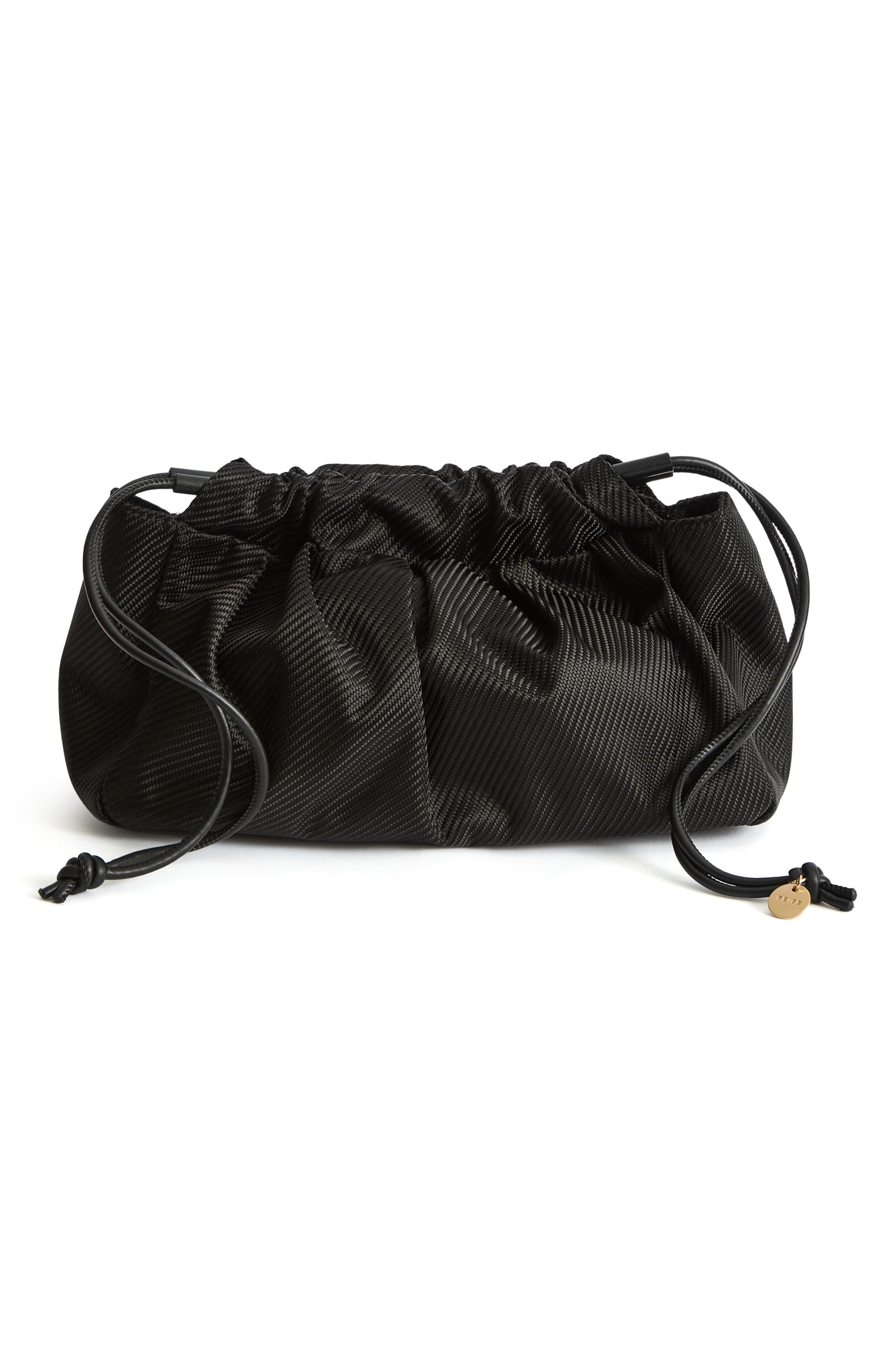 Reiss Arden Basket Weave Clutch, Alternate, color, 