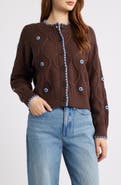 Rails Laurie Floral Stitch Cardigan