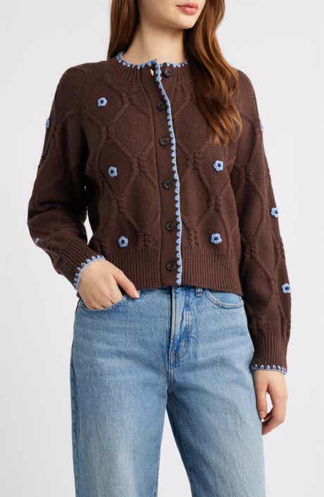 Rails Laurie Floral Stitch Cardigan