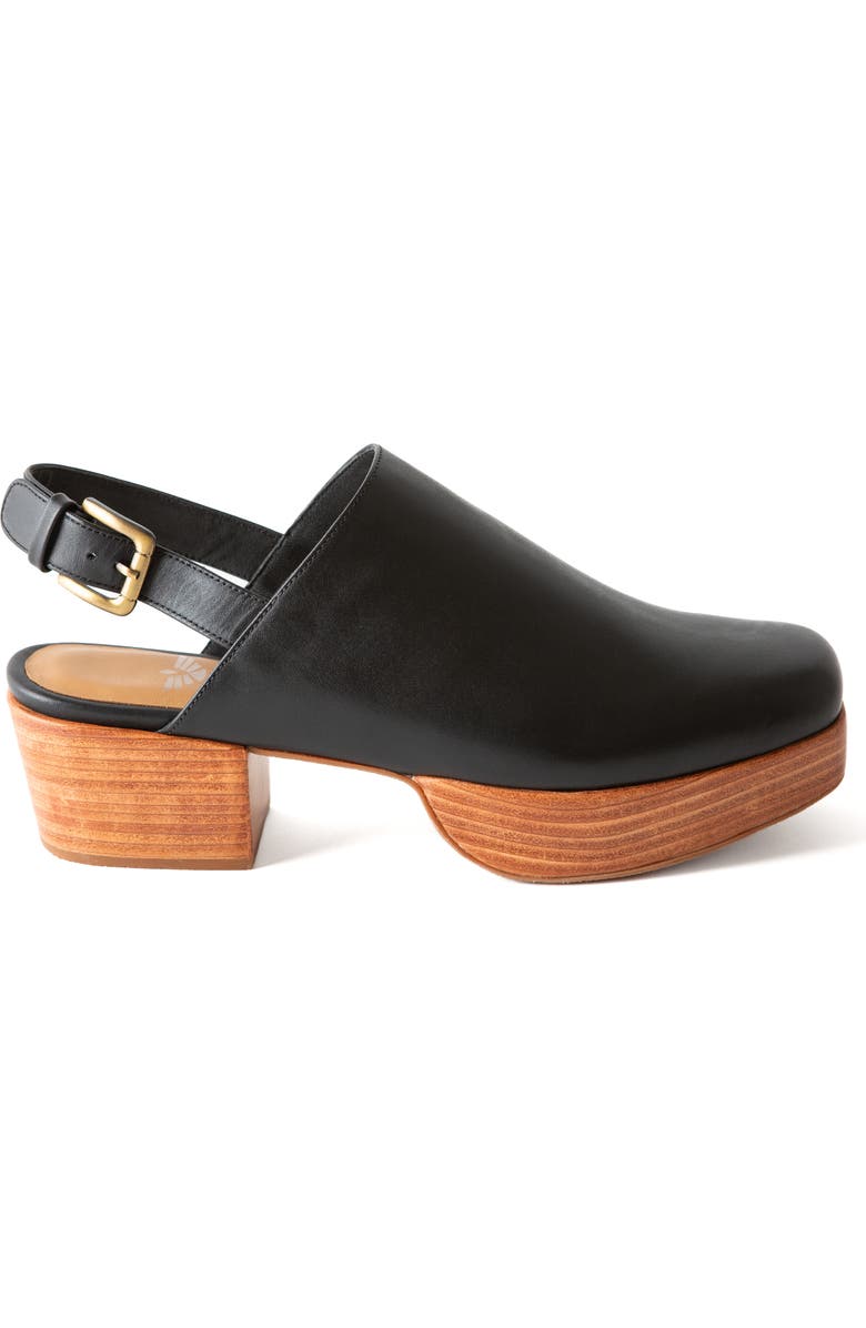 Fortress Betty Slingback Platform Clog, Alternate, color, Black