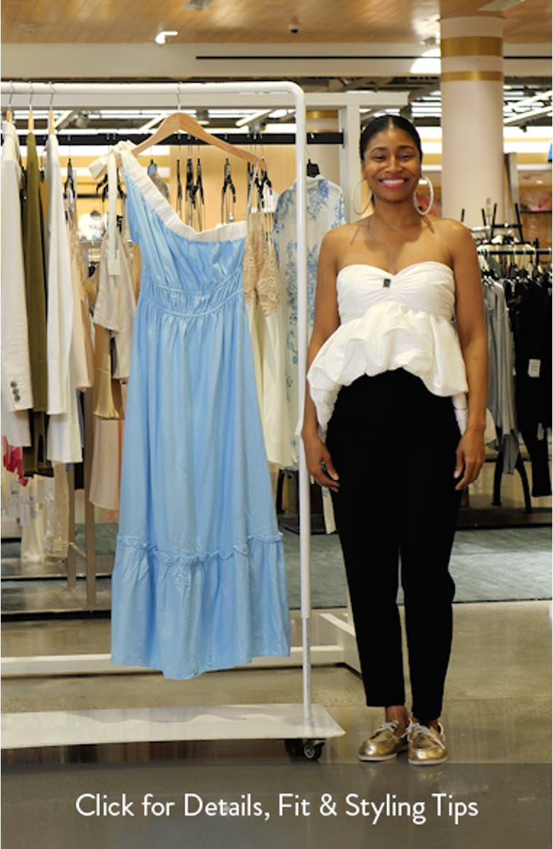 Gilda One-Shoulder Maxi Dress, sales video thumbnail