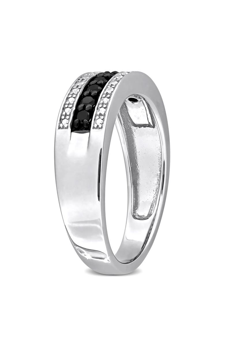 Julianna B. Black Diamond Band Ring Sterling Silver, Alternate, color, Diamond