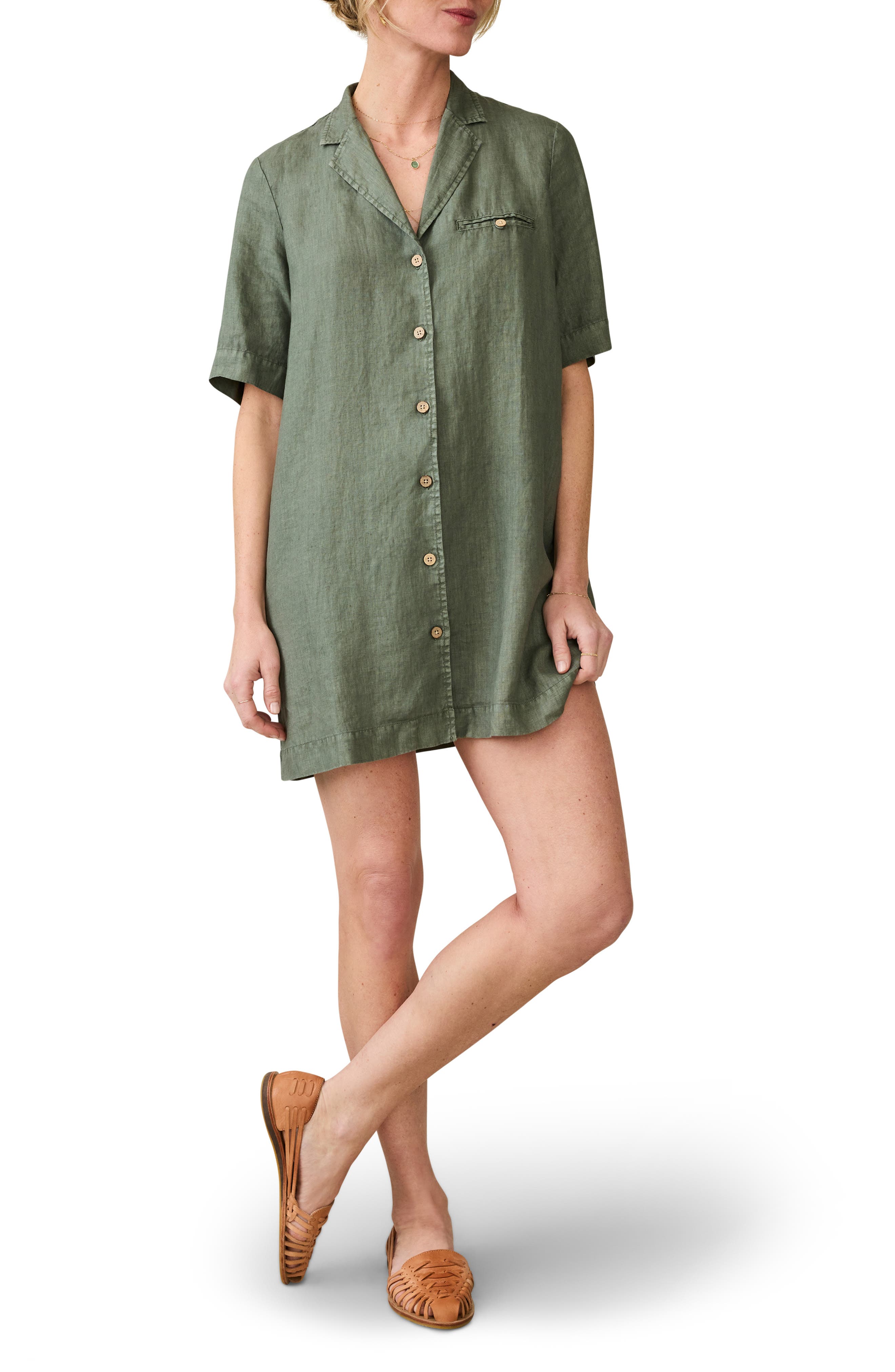 Paradise Point Linen Shirtdress - image 3