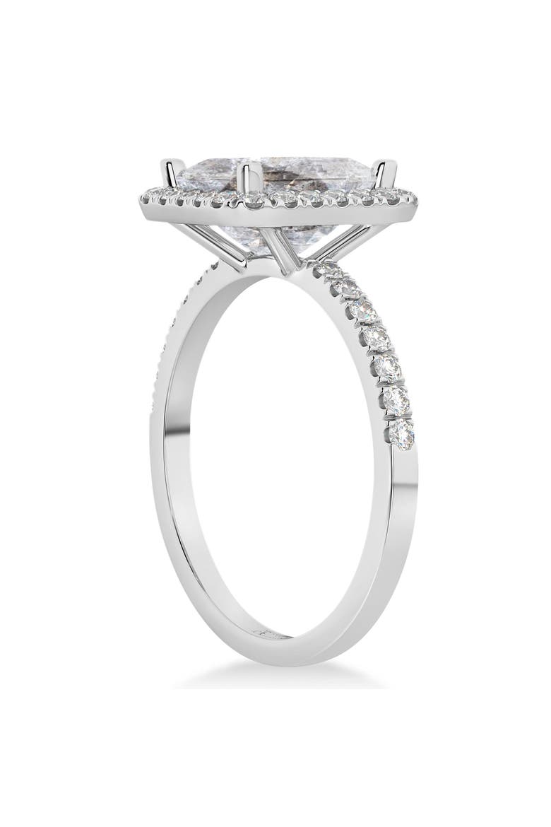 Salt & Pepper Lab  Diamond Engagement 14k, Alternate, color, 3.32ct/White Gold