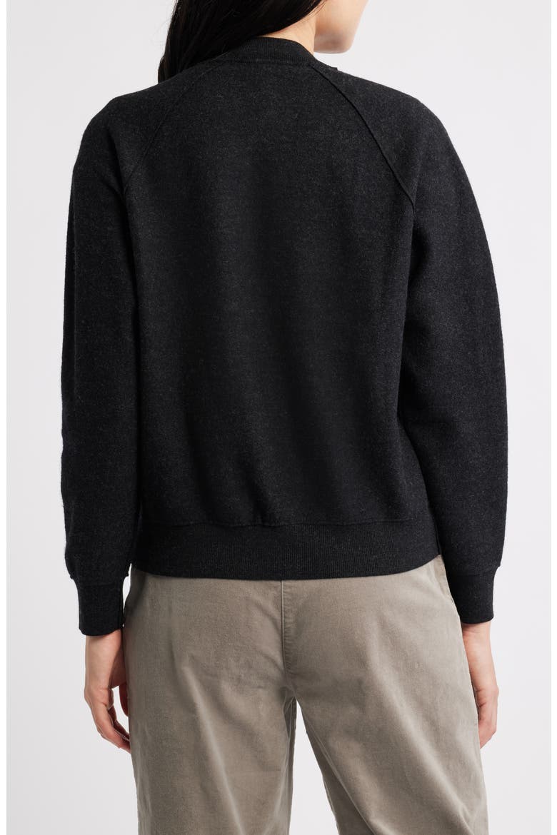 Wool Bomber Jacket, Alternate, color, CHARCOAL